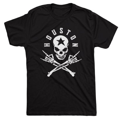Houston Rawks Tee Black Mockup