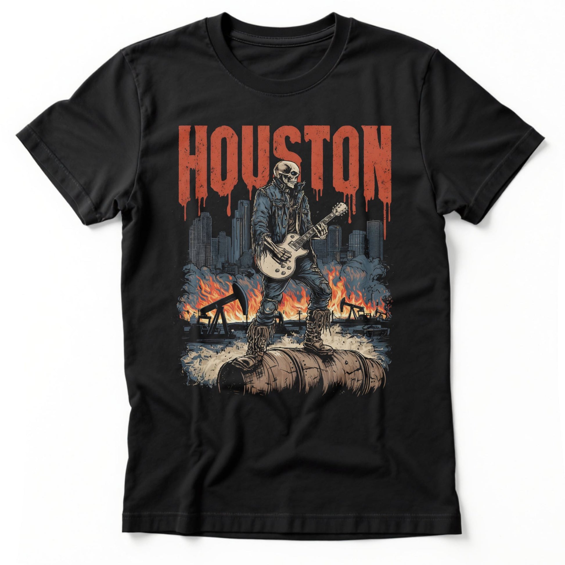 Houston Rocker T-Shirt | Classic Tee Black