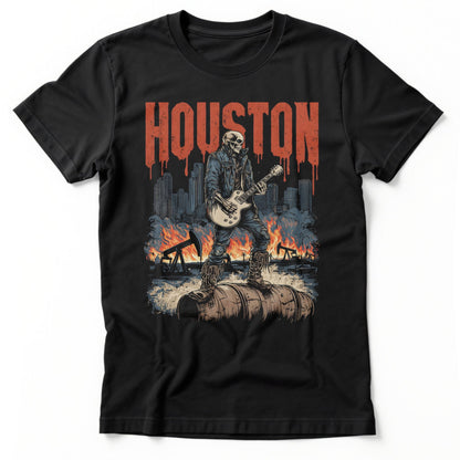 Houston Rocker T-Shirt | Classic Tee Black