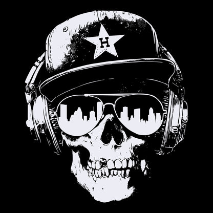 Houston Smile Tee Black Design