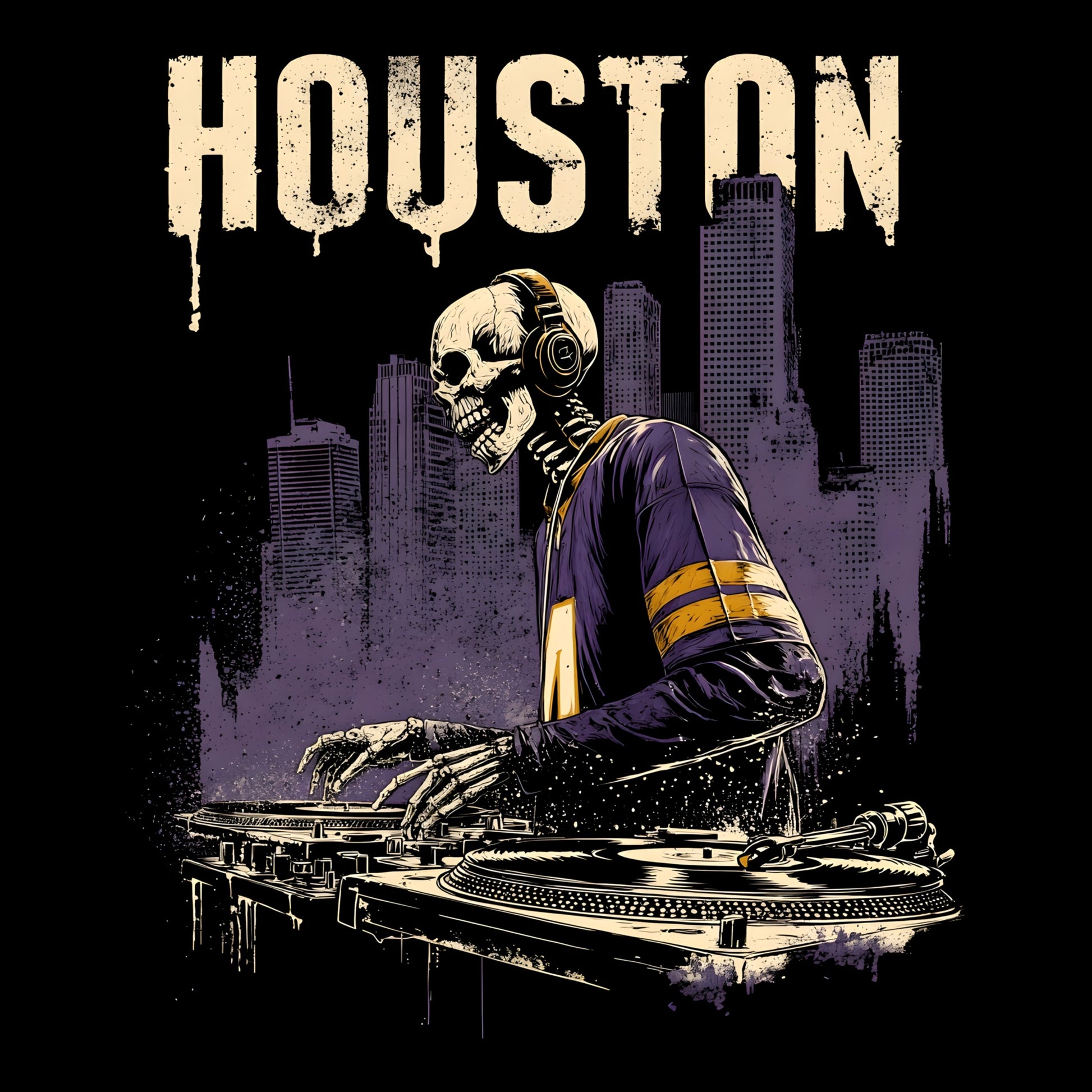 Houston DJ T-Shirt Design
