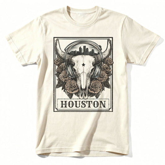 Htown Longhorn T-Shirt | Classic Tee Natural