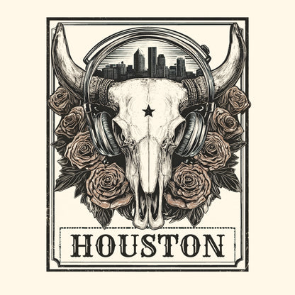 Htown Longhorn T-Shirt Design