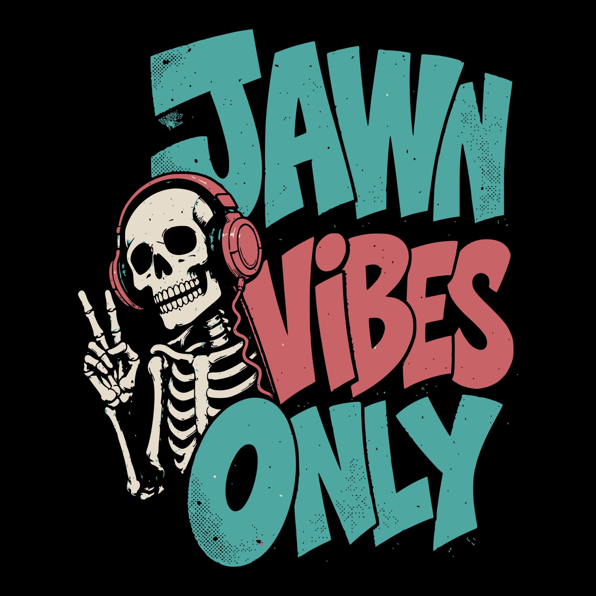 Jawn Vibes Tee Black Design