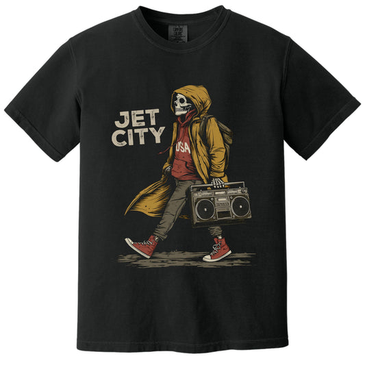 Jet City Boom Tee | Comfort Colors® 1717 Black