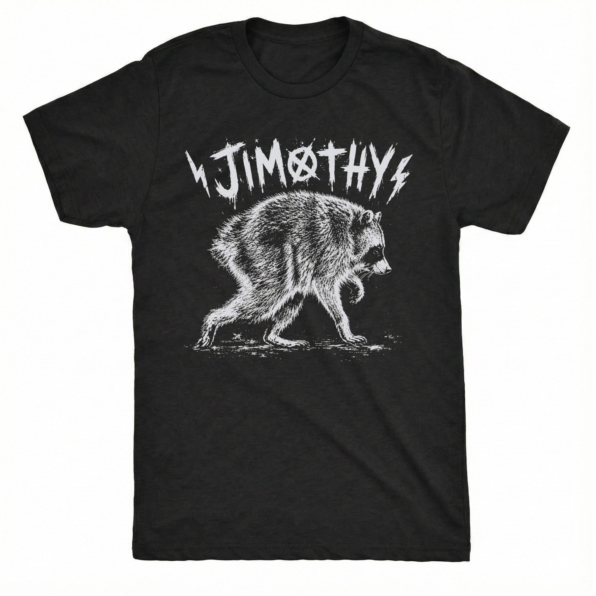 Jimothy Tee Black Mockup