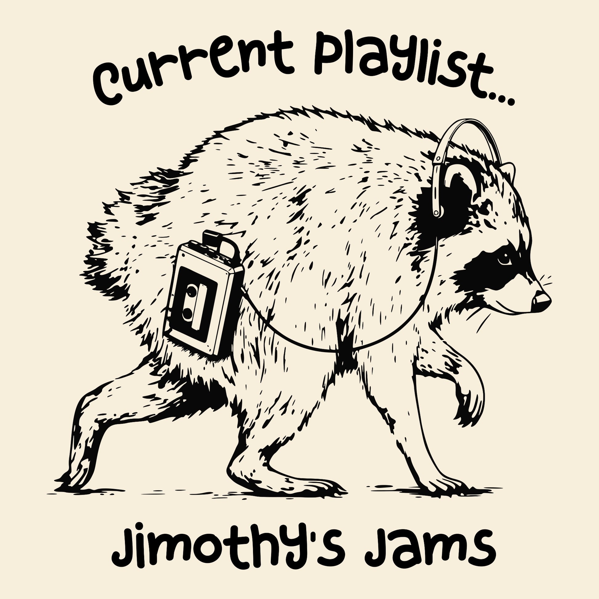 Jimothy's Jams Tee Natural Design