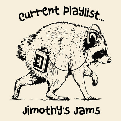 Jimothy's Jams Tee Natural Design