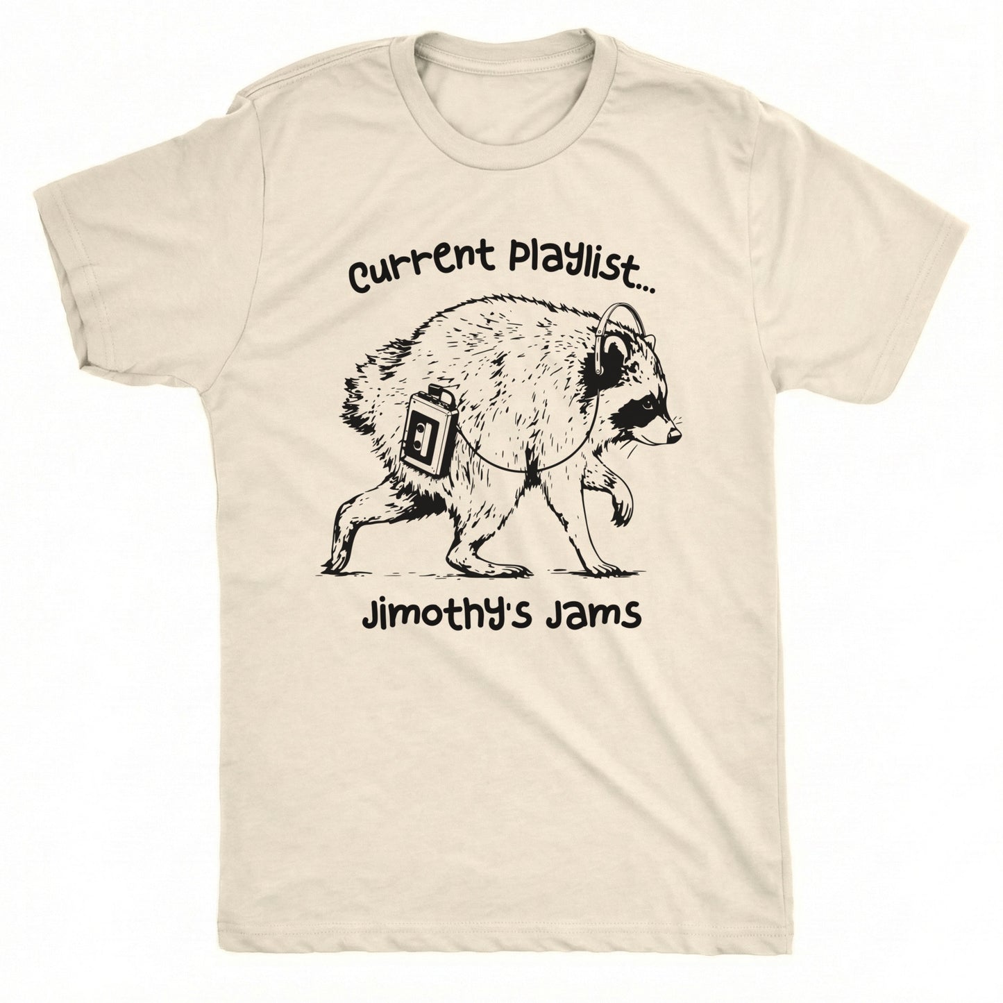 Jimothy's Jams Tee Natural Mockup