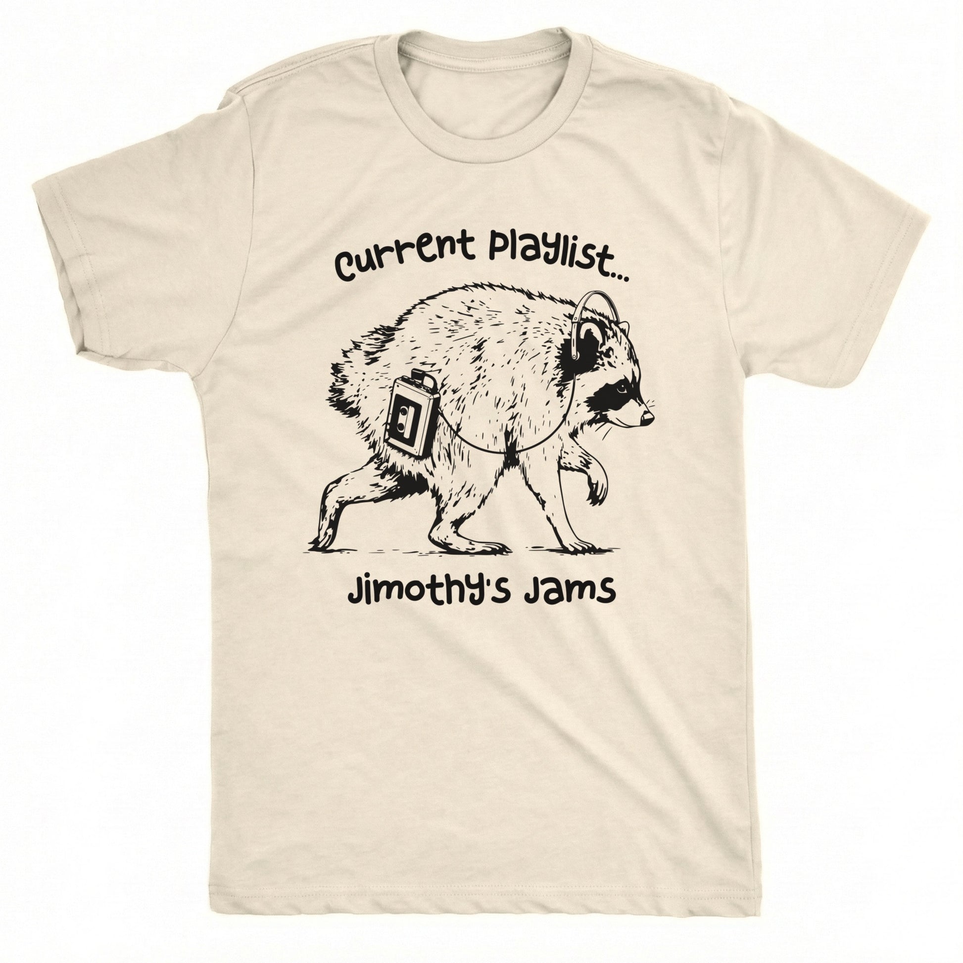 Jimothy's Jams Tee Natural Mockup