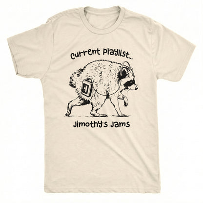 Jimothy's Jams Tee Natural Mockup