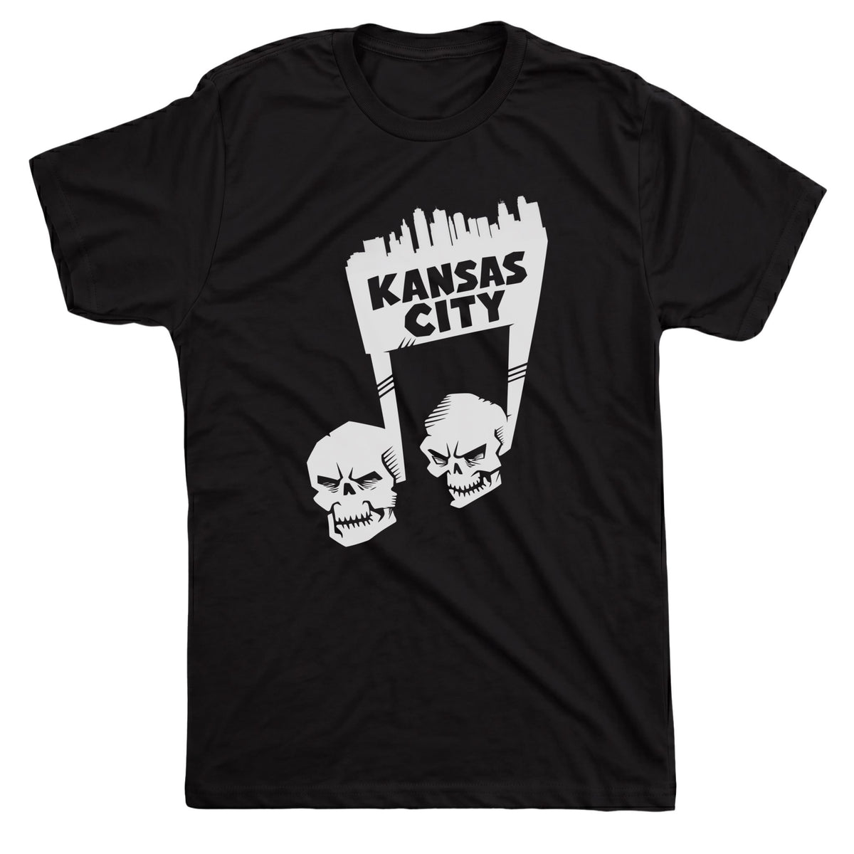 KC Notes Tee Black Mockup