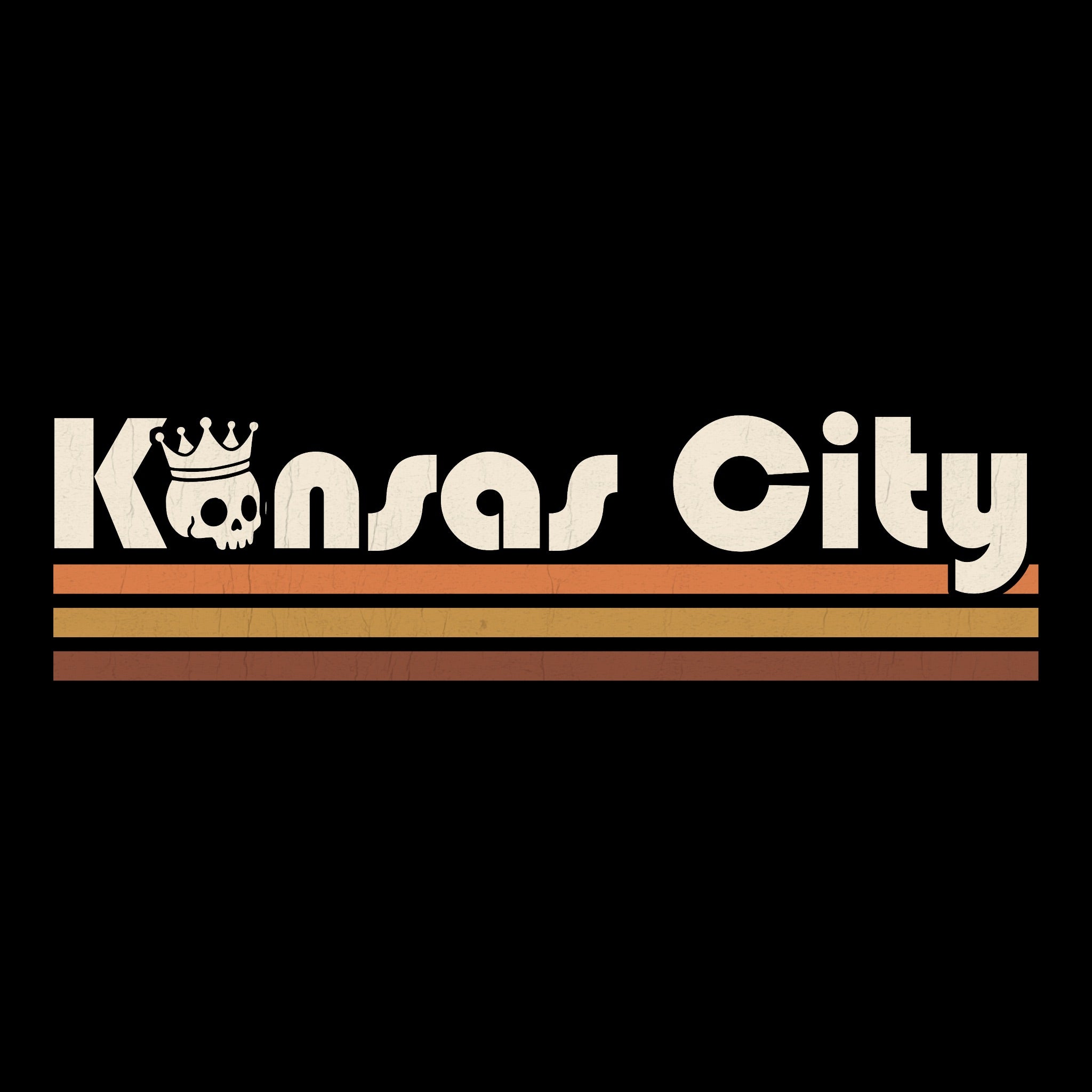KC Stripes Tee Black Design
