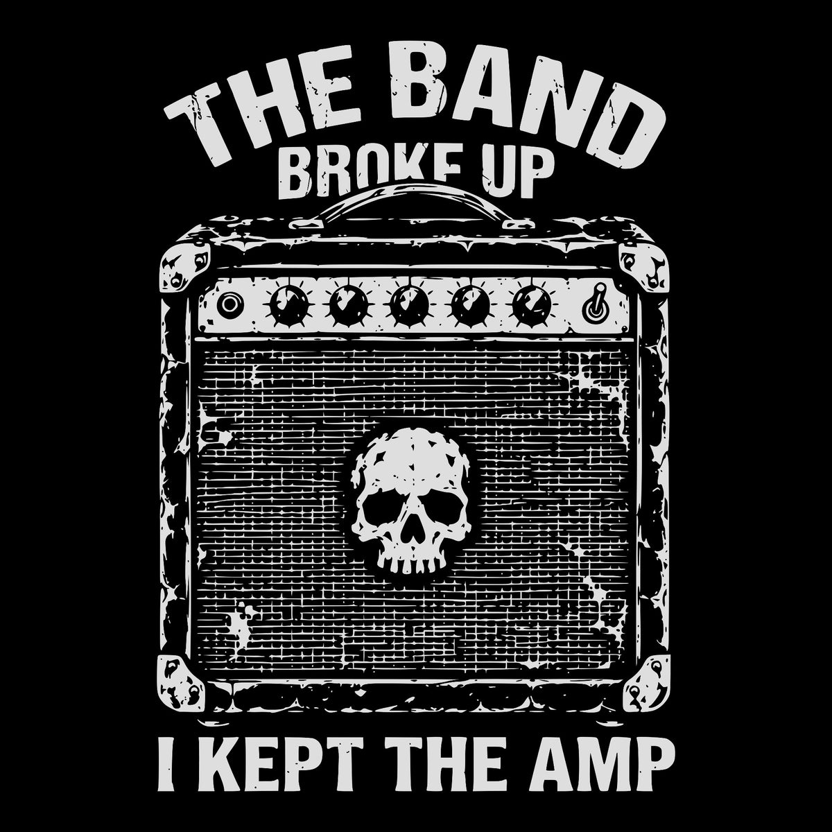Kept The Amp Tee Design Black