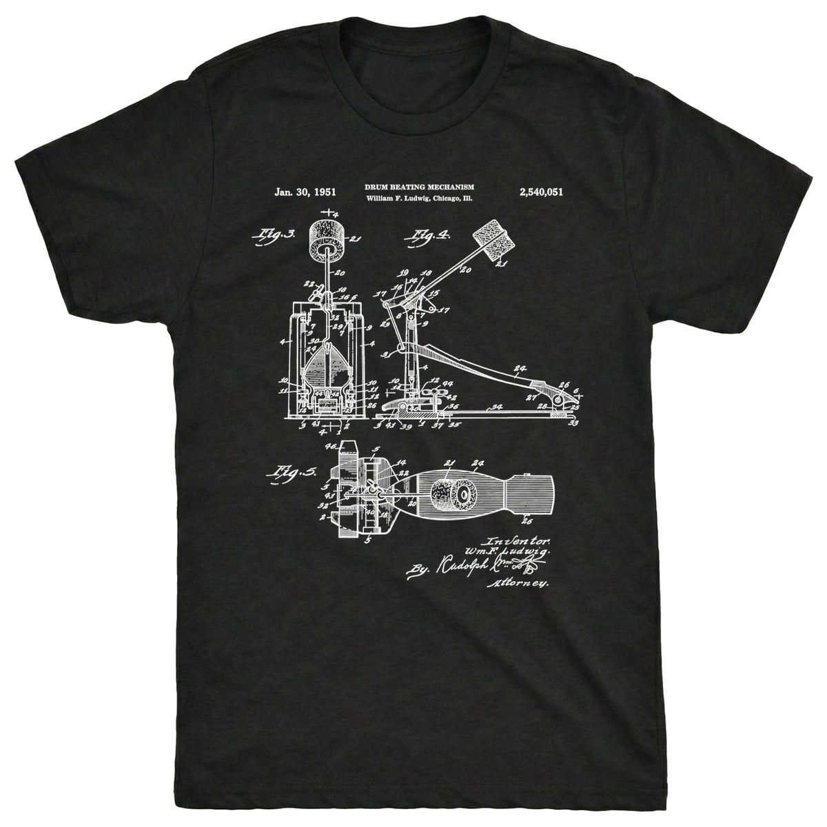 Kick Petal Patent Tee Black Mockup