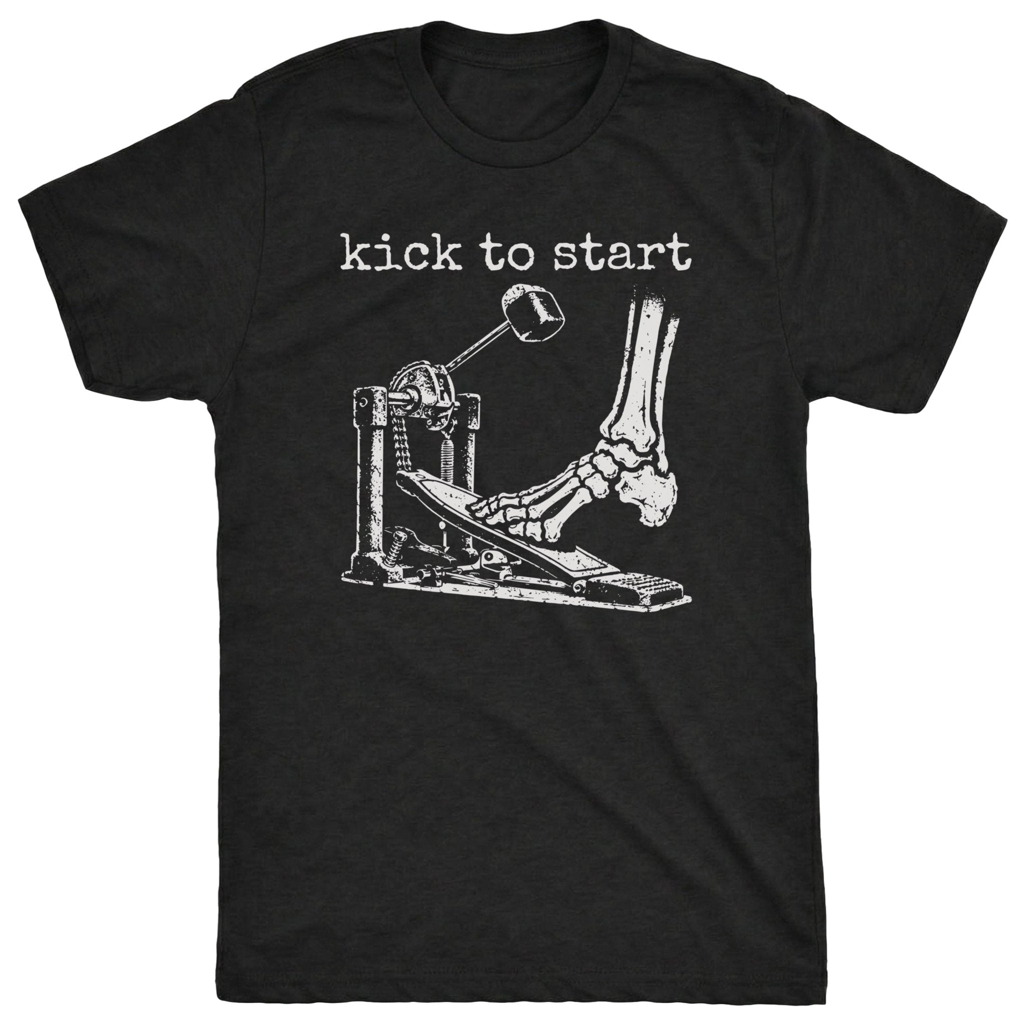 Kick To Start Tee Black Mockup