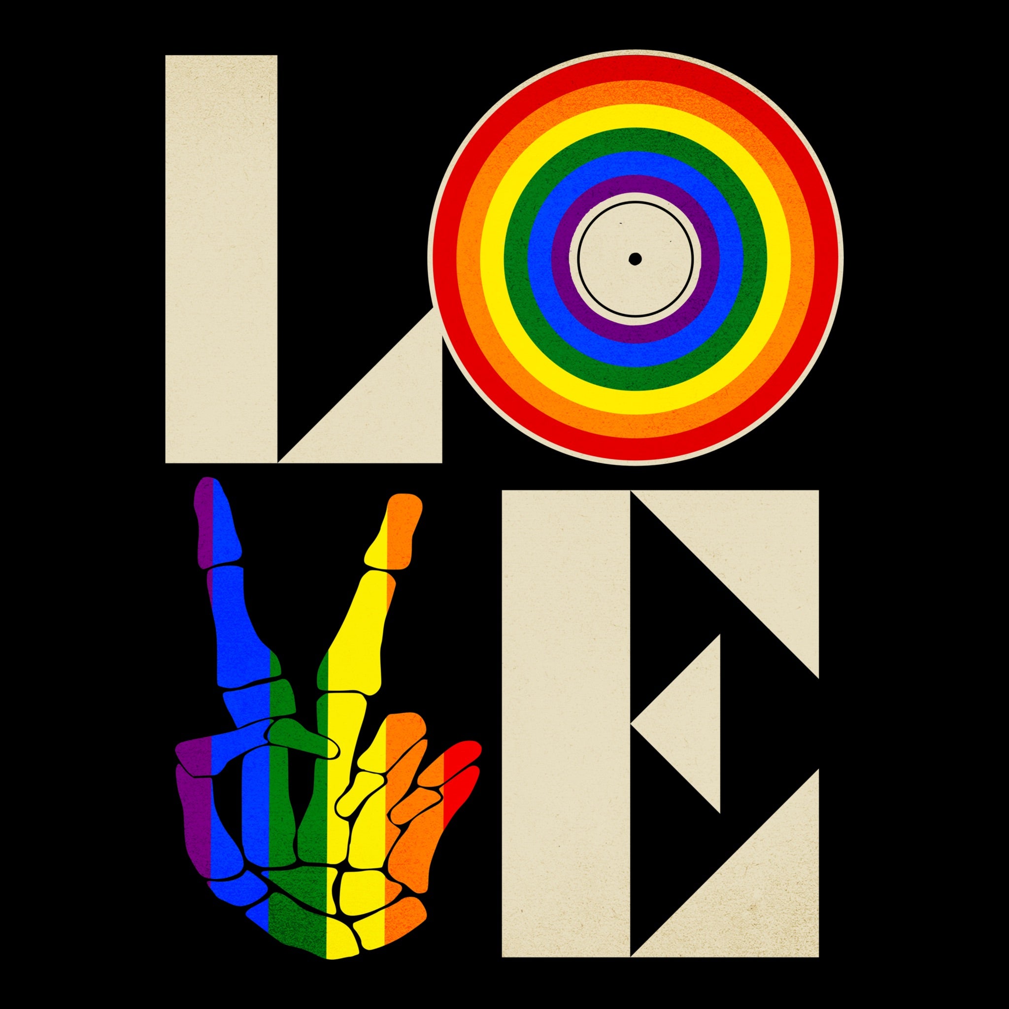 LOVE Tee Black Design