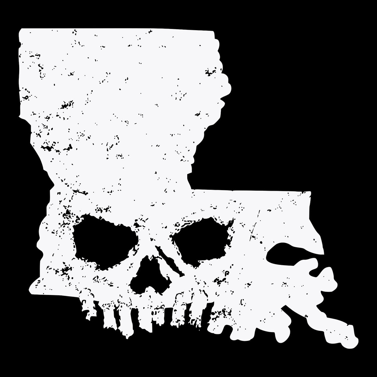 LS Skull Tee Black Design