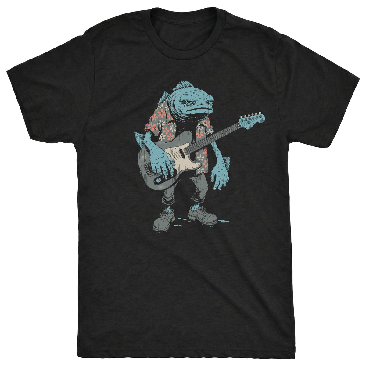 Lagoon Tee Black Mockup