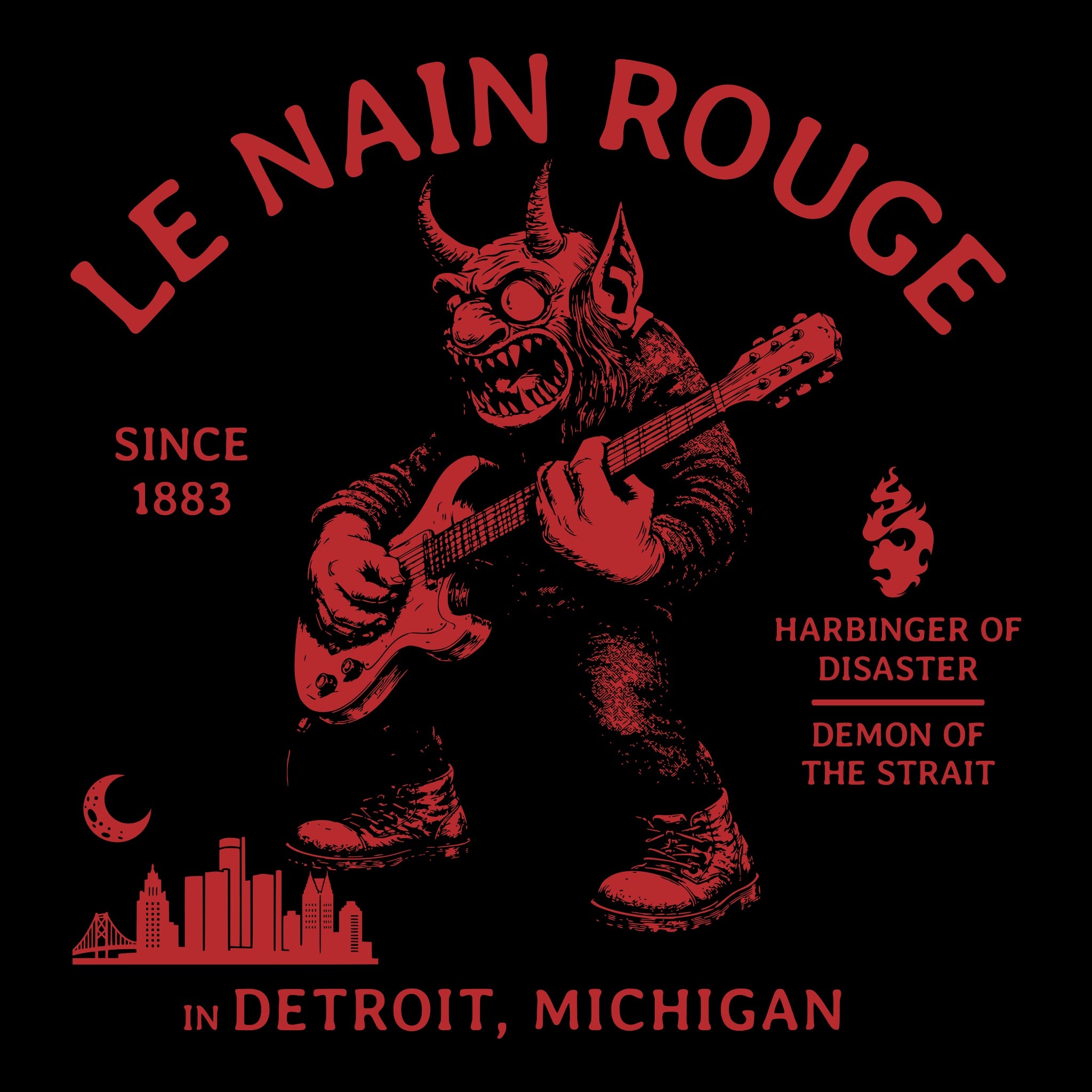 Le Nain Rouge Tee Design Black