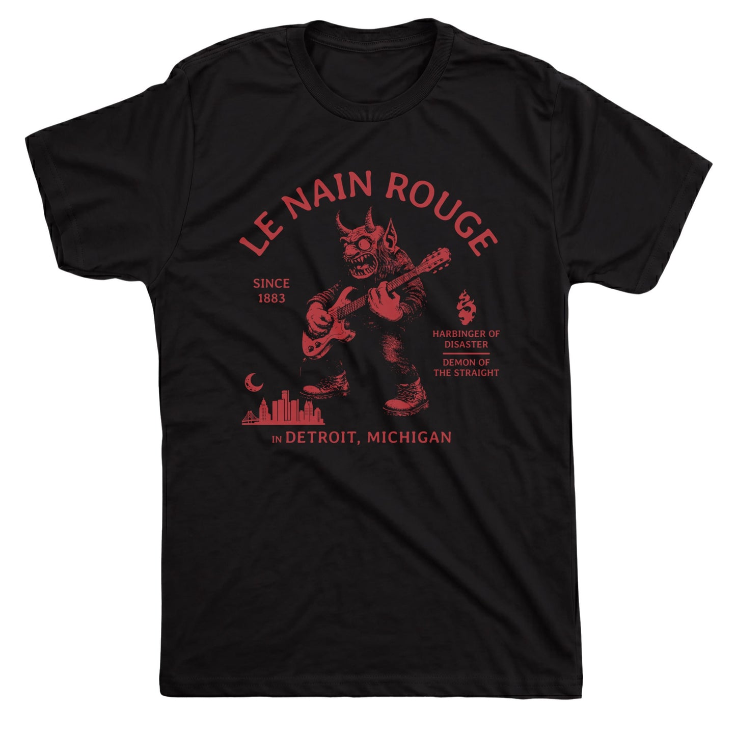 Le Nain Rouge Tee Black Mockup