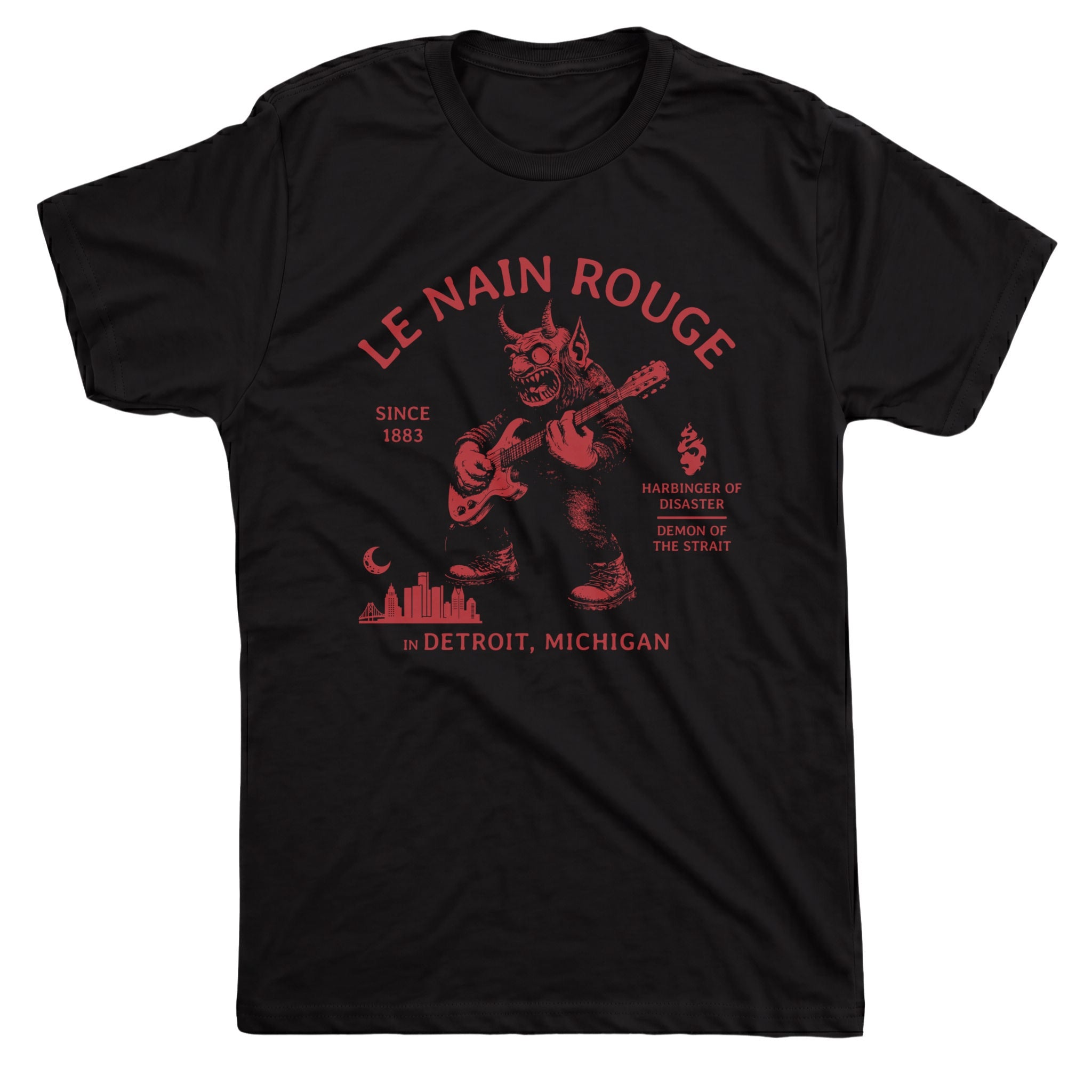 Le Nain Rouge Tee Black Mockup