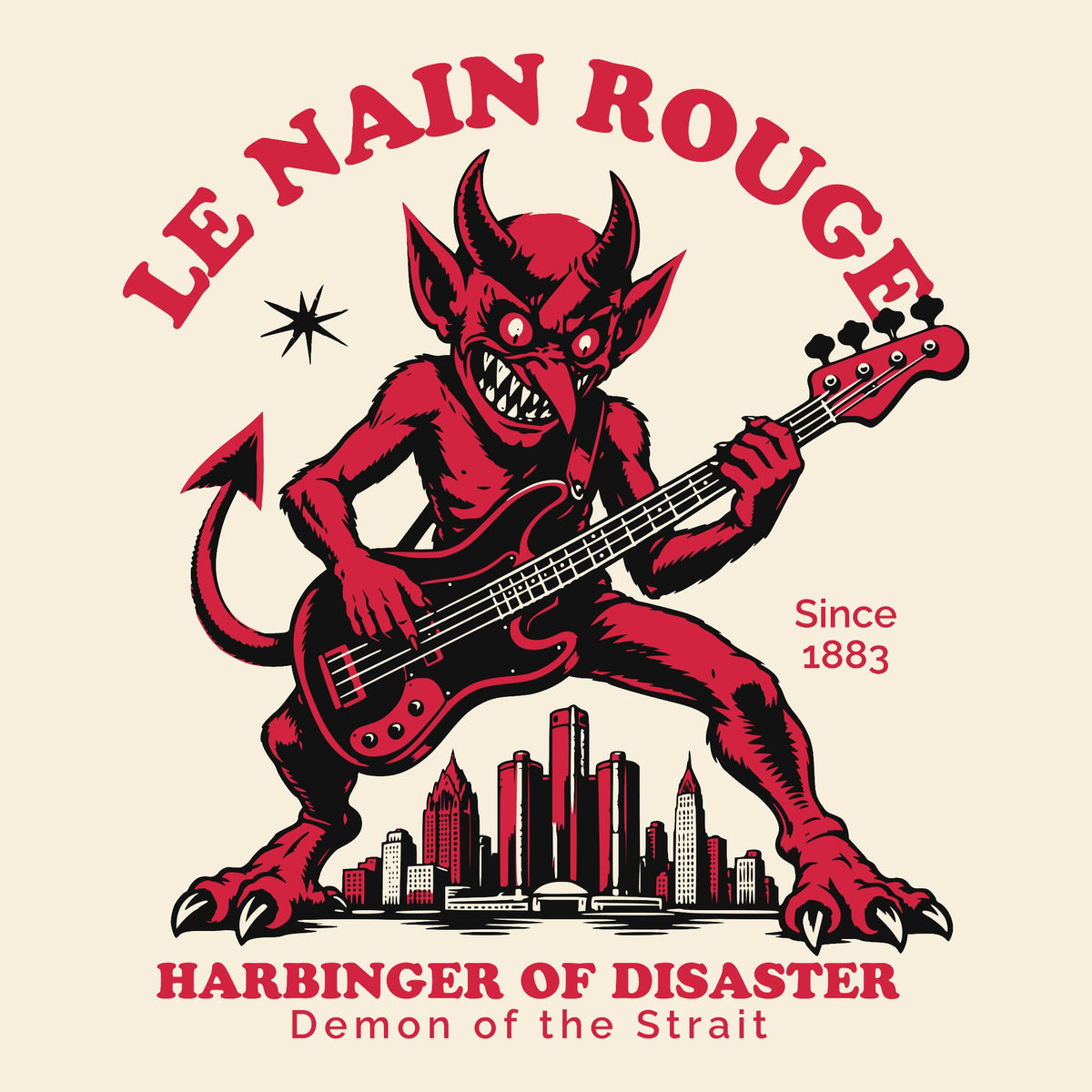 Le Nain on Bass Tee Natural Design