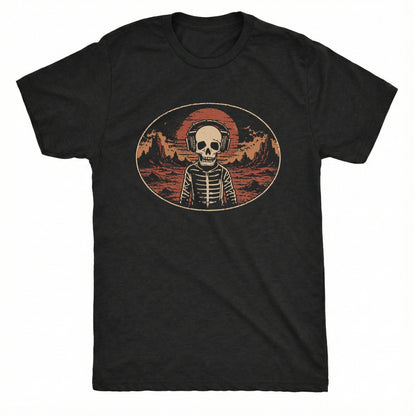 Life on Mars Tee Black Mockup