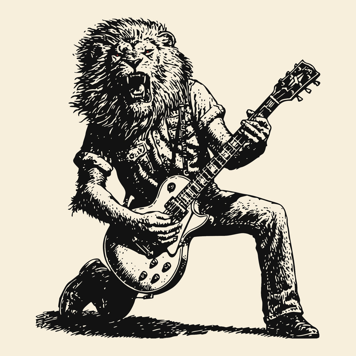 Lion Solo Tee Natural Design