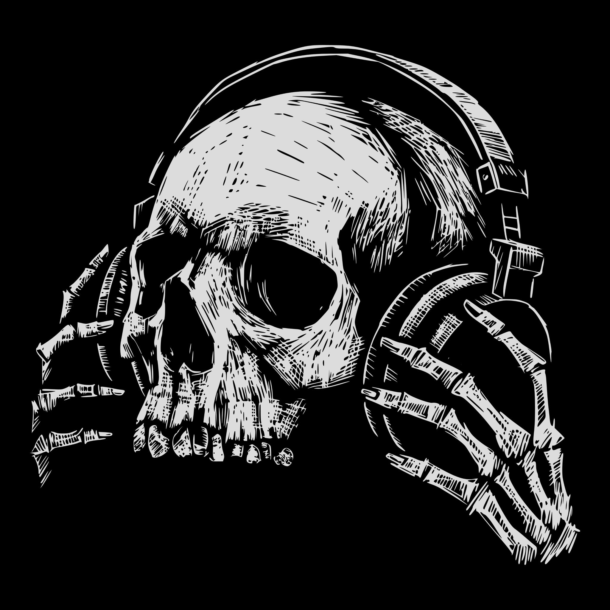 Listening Tee Black Design