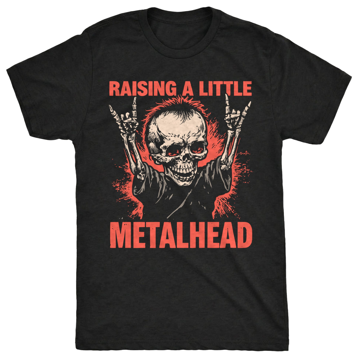 Little Metalhead Tee Black Mockup