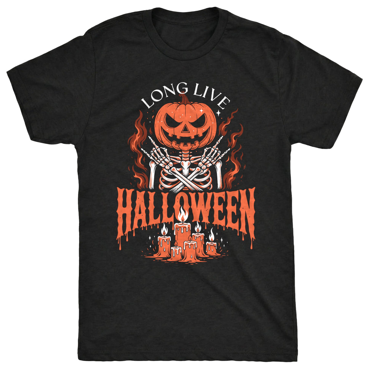 Long Live Tee Black Mockup