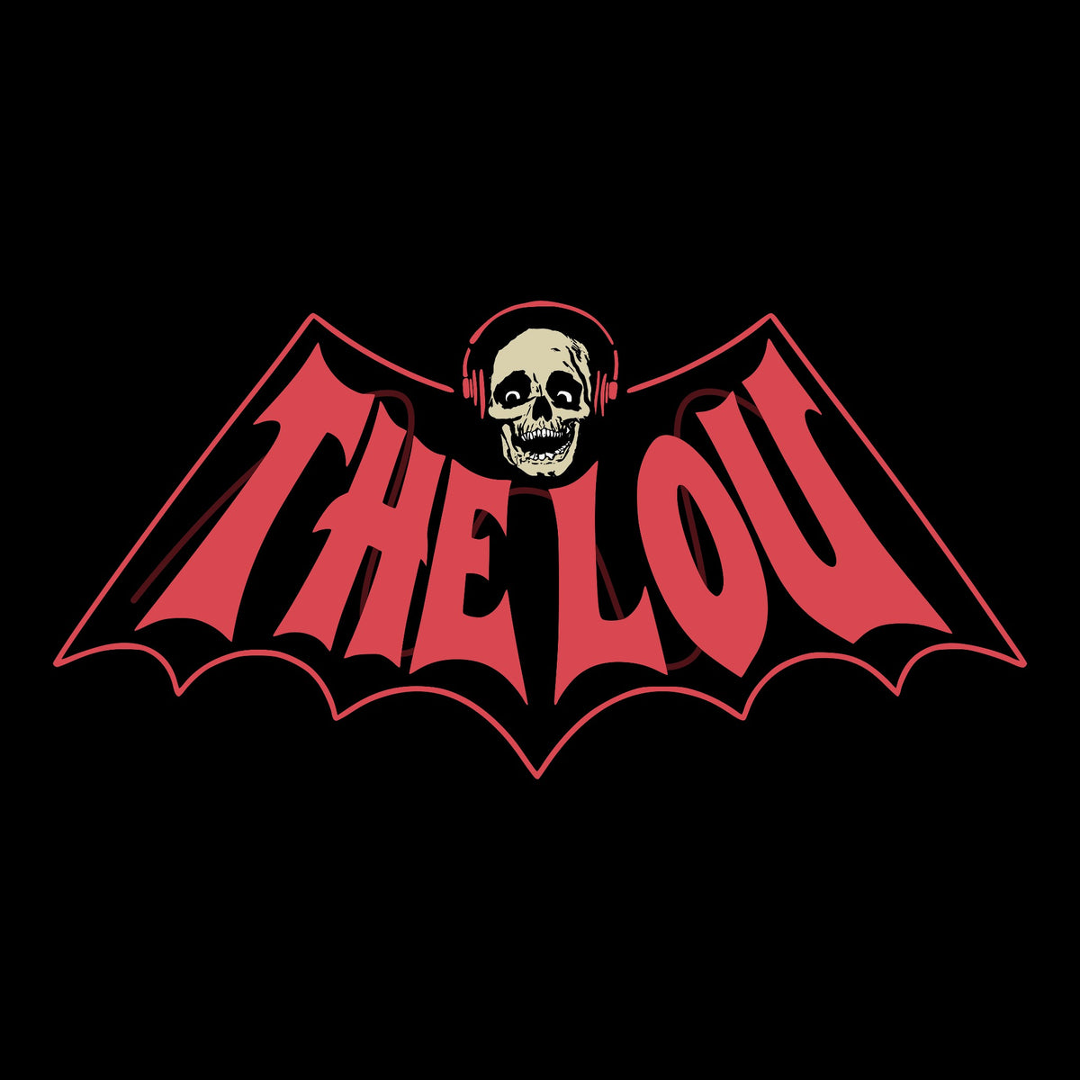 Lou Bat Tee Black Design