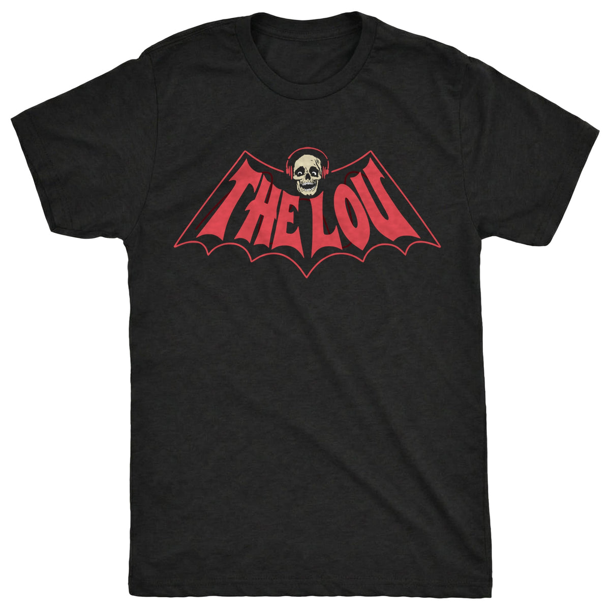 Lou Bat Tee Black Mockup