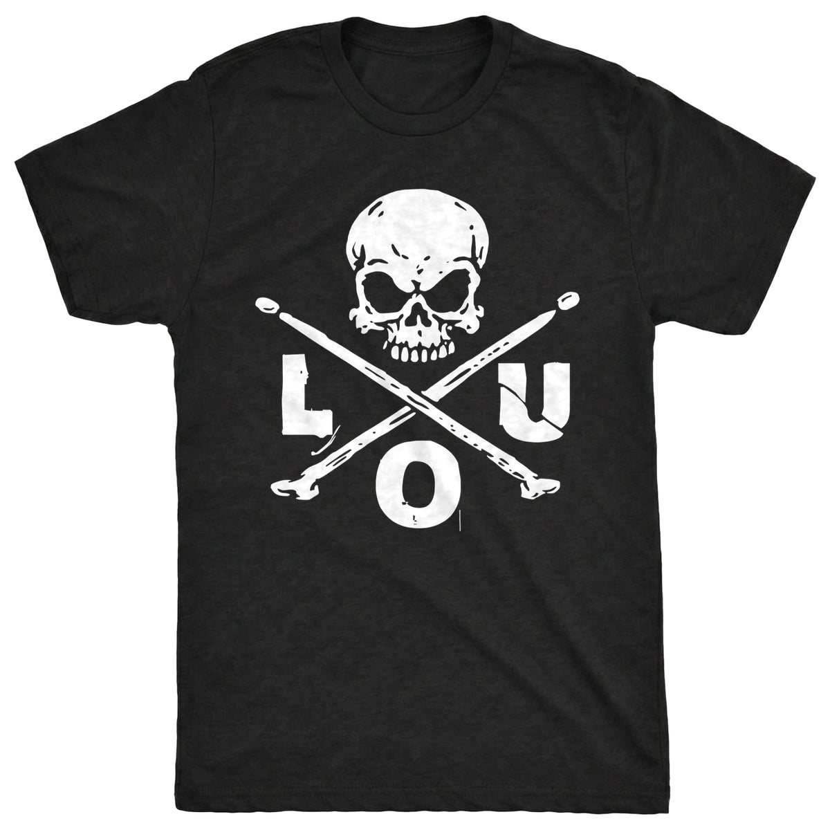 Lou Cross Tee Black Mockup