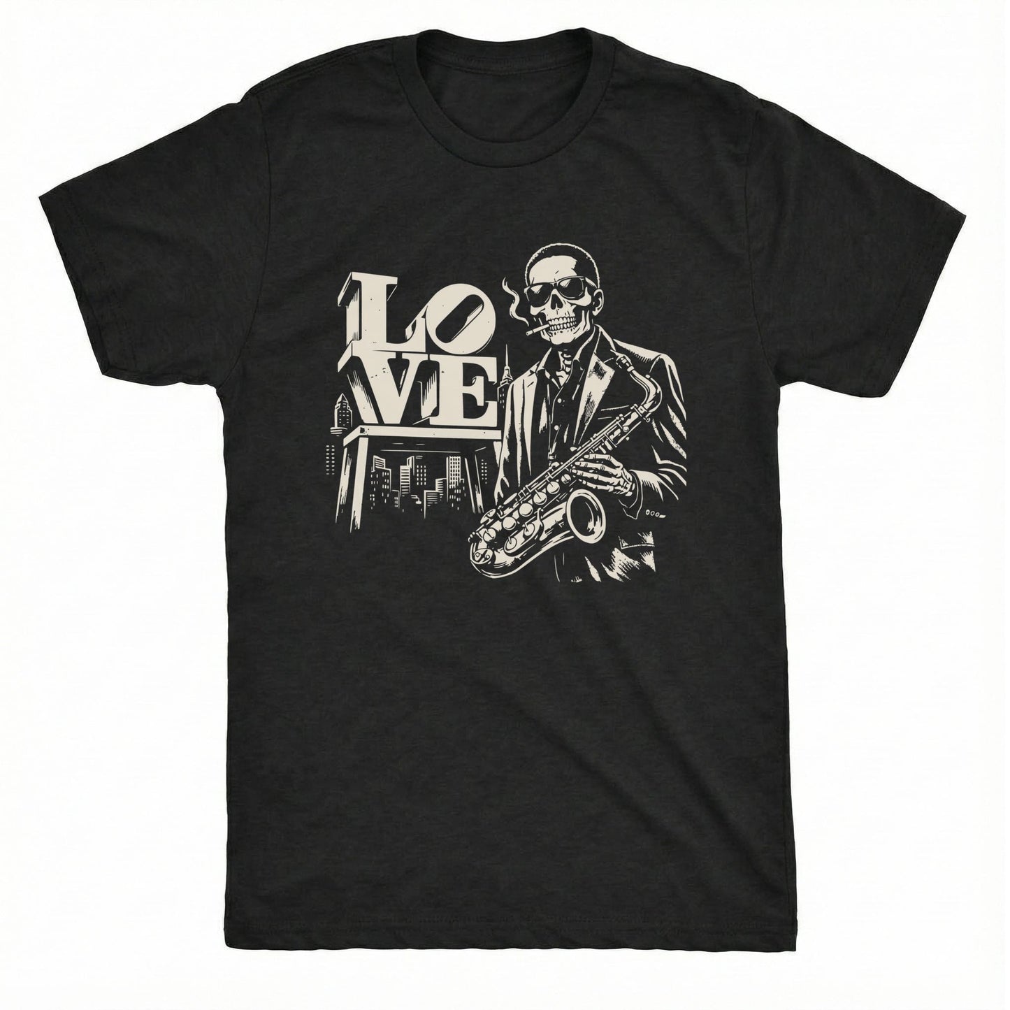Love Sax Tee | Classic Tee black