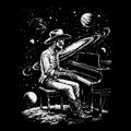 Lunar Honky Tee Black Design