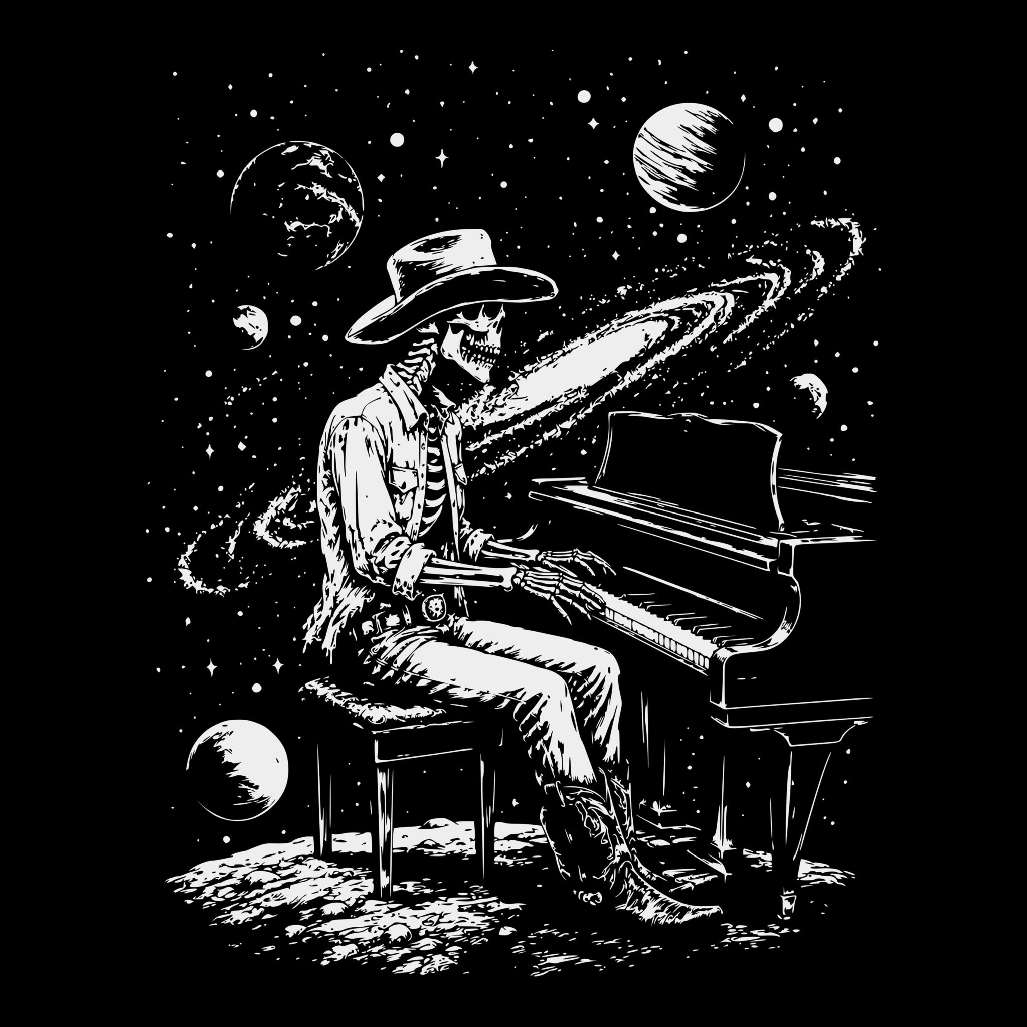 Lunar Honky Tee Black Design