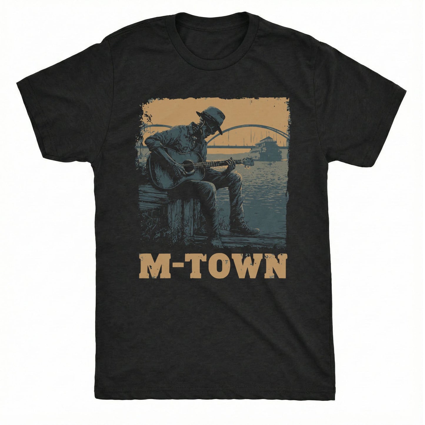 M-Town Busker Tee | Comfort Colors® 1717 Black