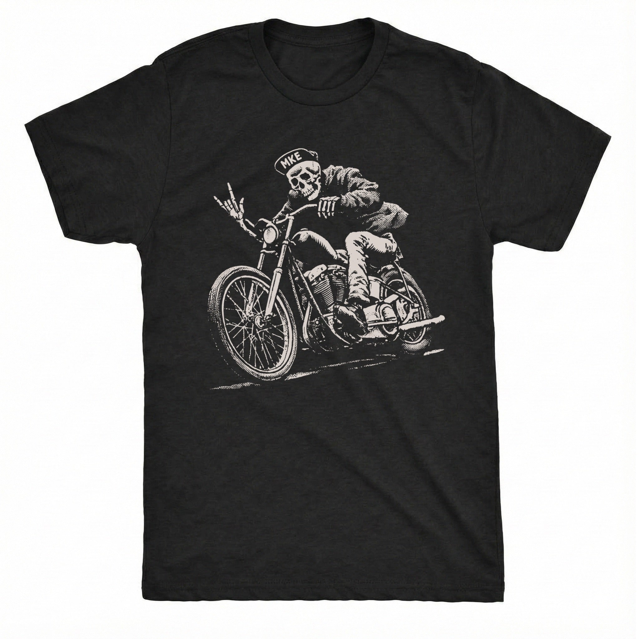 MKE Chopper Tee Black Mockup