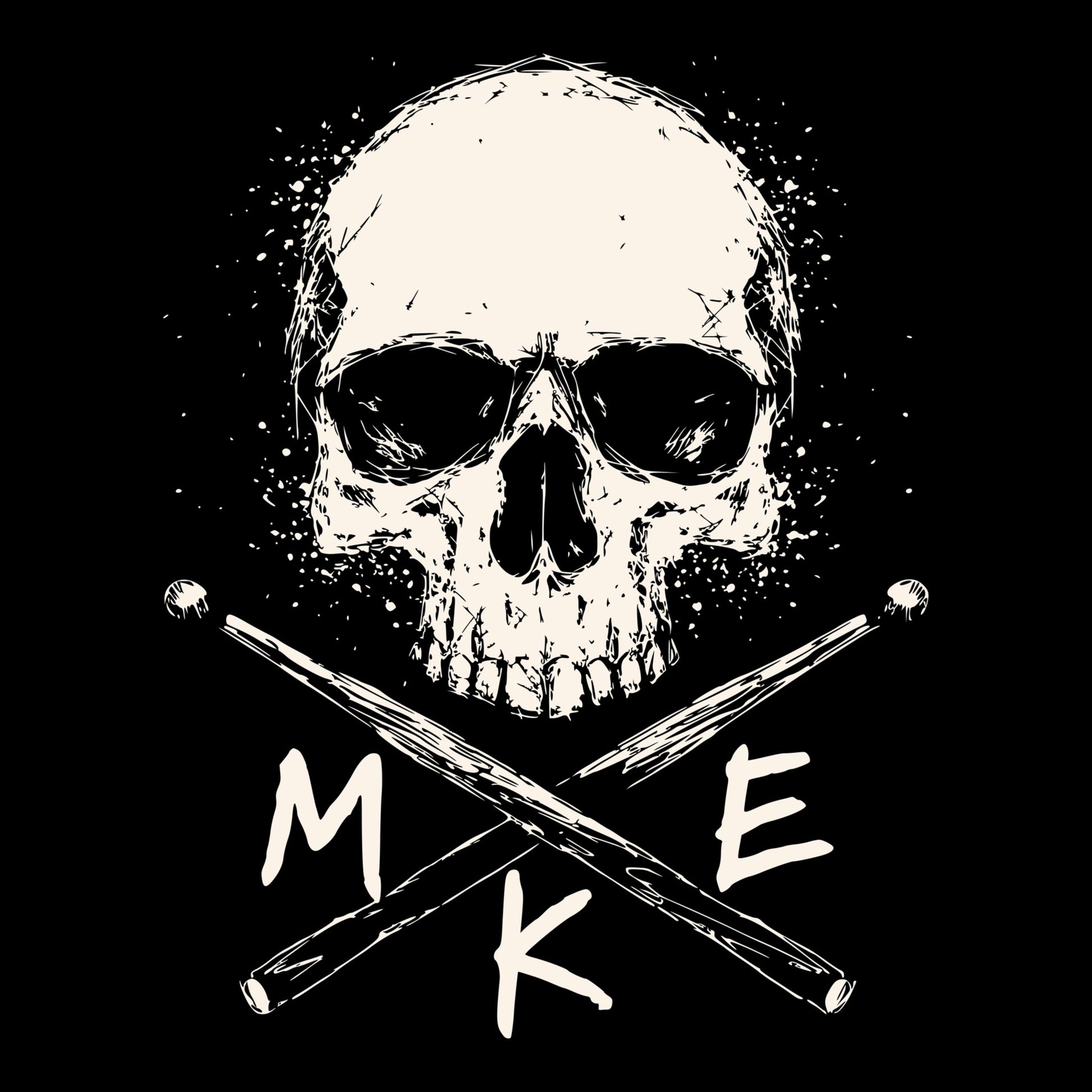 MKE Skull Tee Black Design