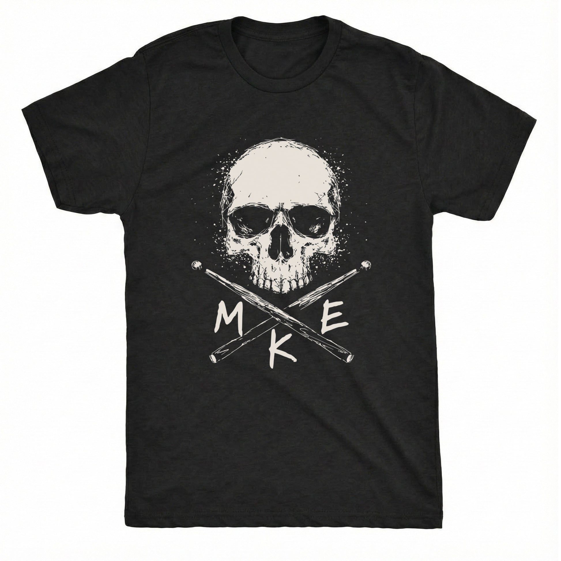 MKE Skull Tee Black Mockup