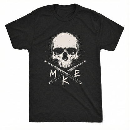 MKE Skull Tee Black Mockup