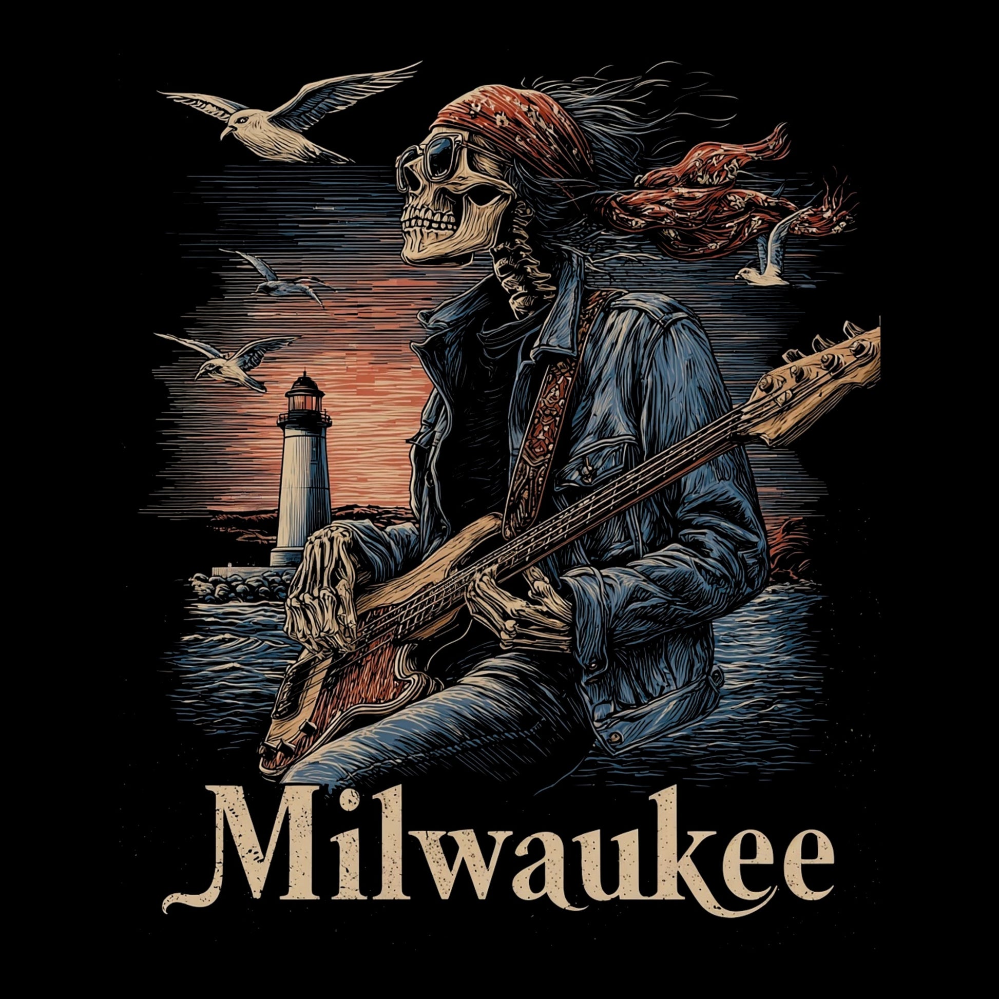 MKE Lighthouse T-Shirt Design