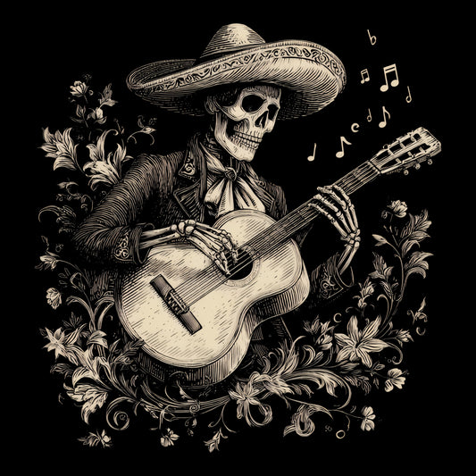 Mariachi Macabre T-Shirt Design