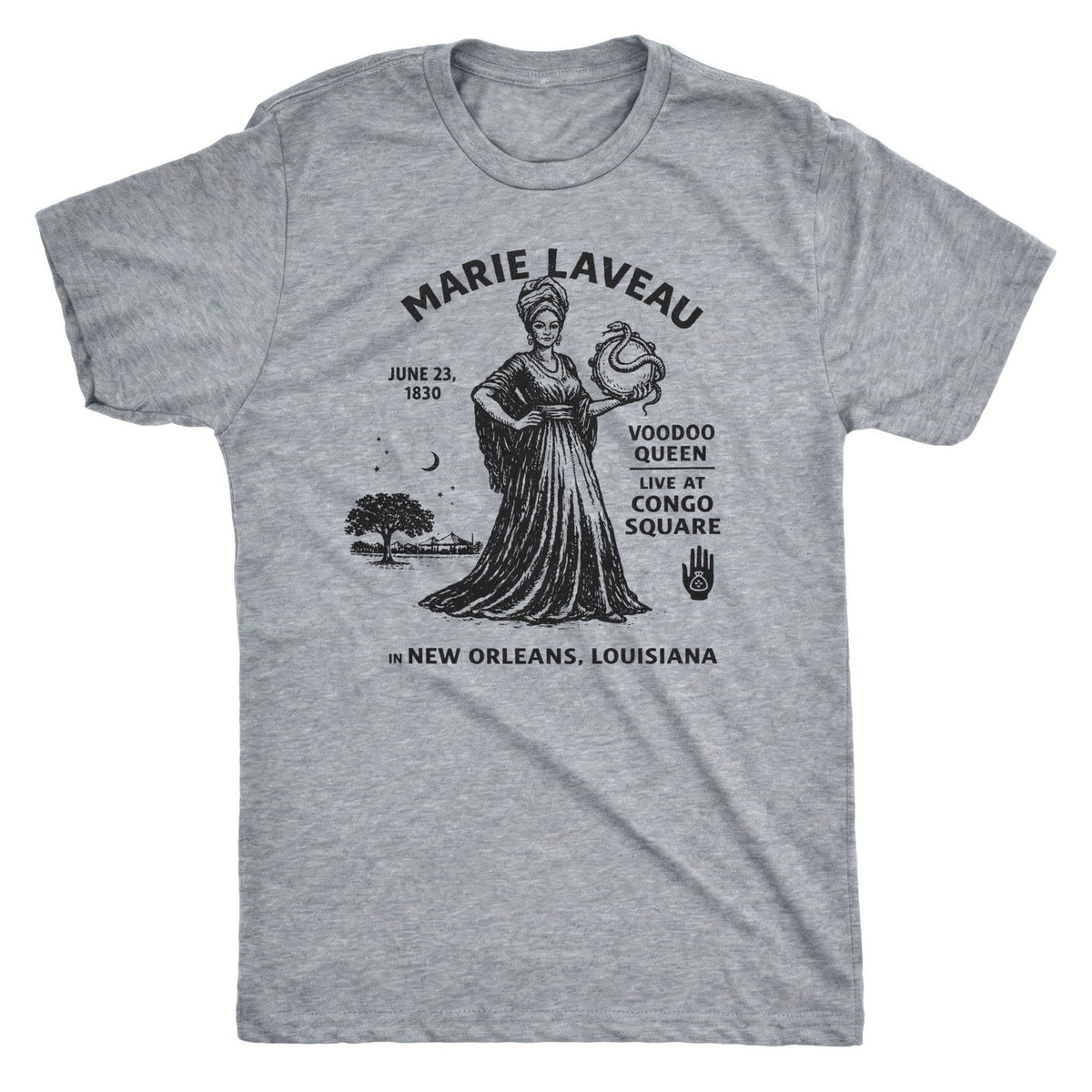Marie Laveau Tee | Classic Tee Sport Grey