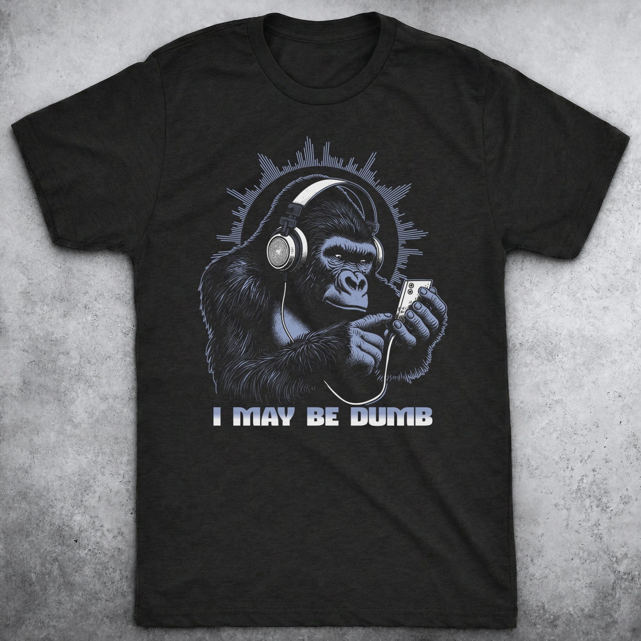 Maybe Dumb Tee Black Mockup