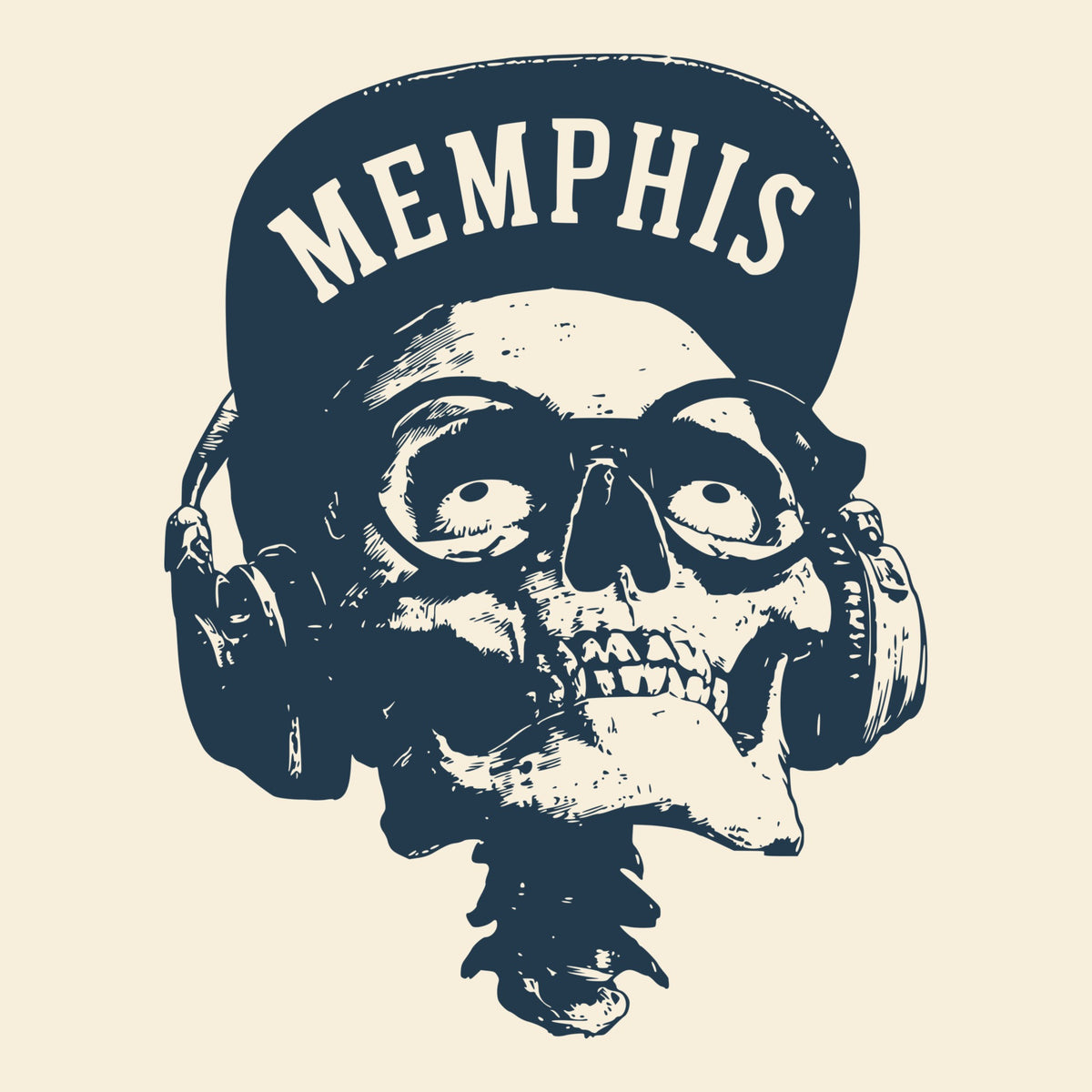 Memphis Brim Tee Natural Design