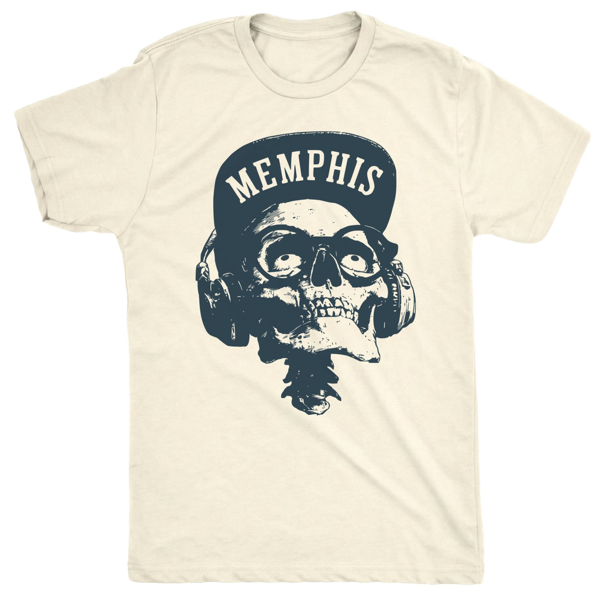 Memphis Brim Tee Natural Mockup