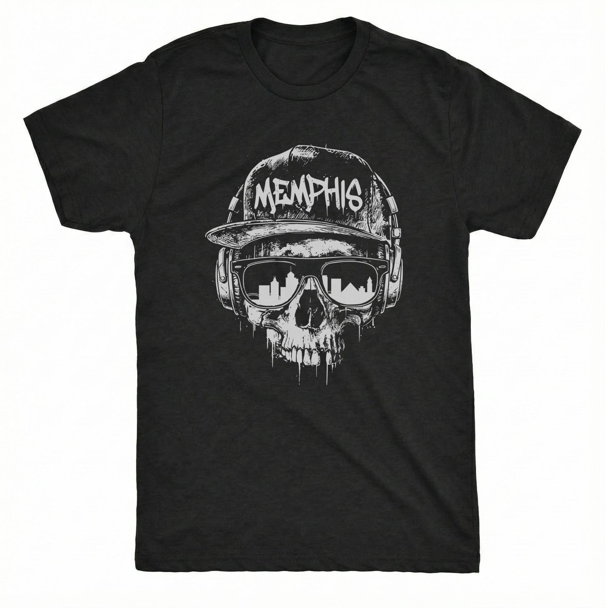 Memphis Smile Tee Black Mockup